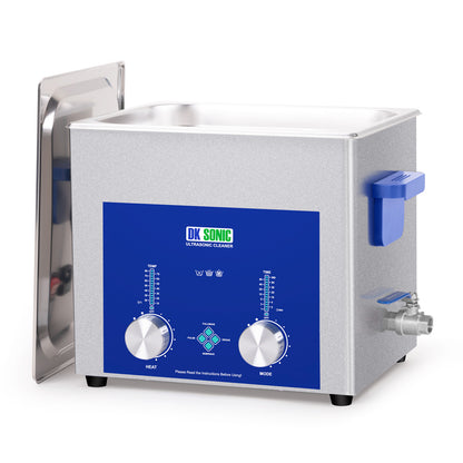 DK SONIC Limpiador Ultrasónico, 10L 240W Limpiador Sónico Comercial con Temporizador Codificado, Calentador y Cesta, Múltiples Funciones para Carburadores, Motores de Motocicletas, Cadenas, etc.