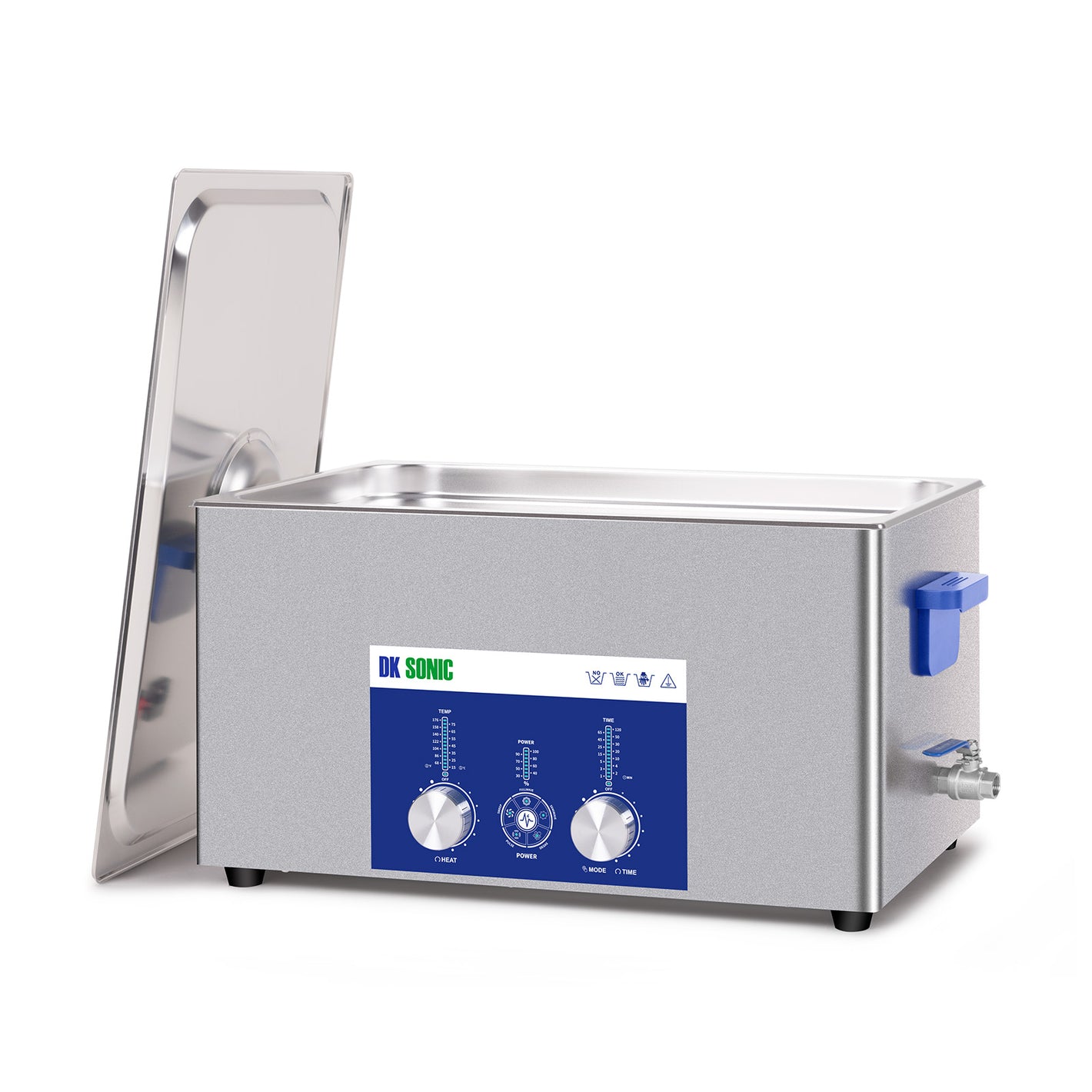 DK SONIC Limpiador Ultrasónico 22L 480W, Limpiador Ultrasónico de Carburadores con Control Codificado de Potencia Ajustable y Cinco Modos para Limpieza de Piezas,Circuitos Impresos,Motores