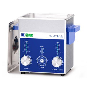 DK SONIC Limpiador Ultrasónico 2L 60W, Limpiador Ultrasónico de Joyas con Control Codificado de Potencia Ajustable y Cinco Modos para Limpieza de Gafas, Collares, Relojes,Monedas