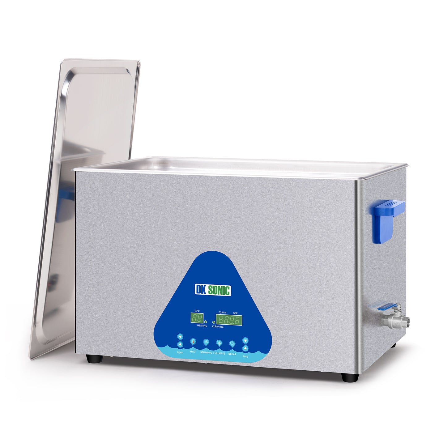 DK SONIC Limpiador Ultrasónico 30L, Limpiador Piezas Ultrasónico de 600W con Calentador y Temporizador, Control Digital y Cesta, Múltiples Funciones para Motores de Motocicletas, Carburadores, Cadenas