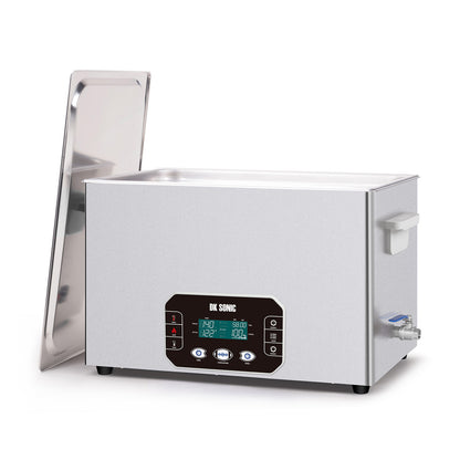 DK SONIC Ultrasonic Cleaner 30L, 600W Heavy-Duty Sonic Cleaner with Smart Touch Control, Five Modes for Motorcycle Engines, Carburetors, Chains,Circuit Board (Include Basket)