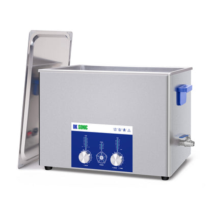 DK SONIC Limpiador Ultrasónico 37L 720W, Limpiador Ultrasónico de Carburadores con Control Codificado de Potencia Ajustable y Cinco Modos para Limpieza de Piezas, Circuitos, Motores