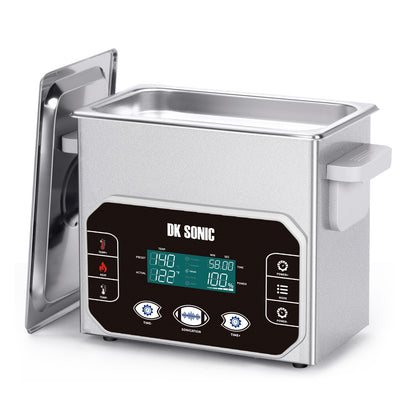 DK SONIC Professional Ultrasonic Cleaner 3L,120W Precision Ultrasonic Jewelry Cleaner with Smart Touch Control, Five Modes for Glasses,Chains,Watches,Coins (Include Basket)