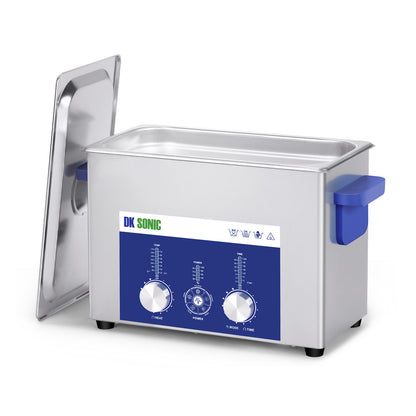 DK SONIC Limpiador Ultrasónico 4L 120W, Limpiador Ultrasónico de Joyas con Control Codificado de Potencia Ajustable y Cinco Modos para Limpieza de Gafas, Collares, Relojes,Monedas