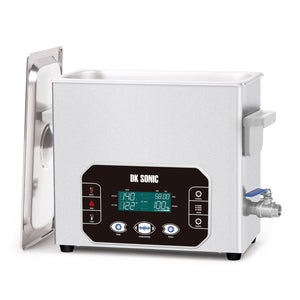 DK SONIC Ultrasonic Cleaner 6L, 180W Heavy-Duty Sonic Cleaner with Smart Touch Control, Five Modes for Motorcycle Engines, Carburetors, Chains,Circuit Board (Include Basket)