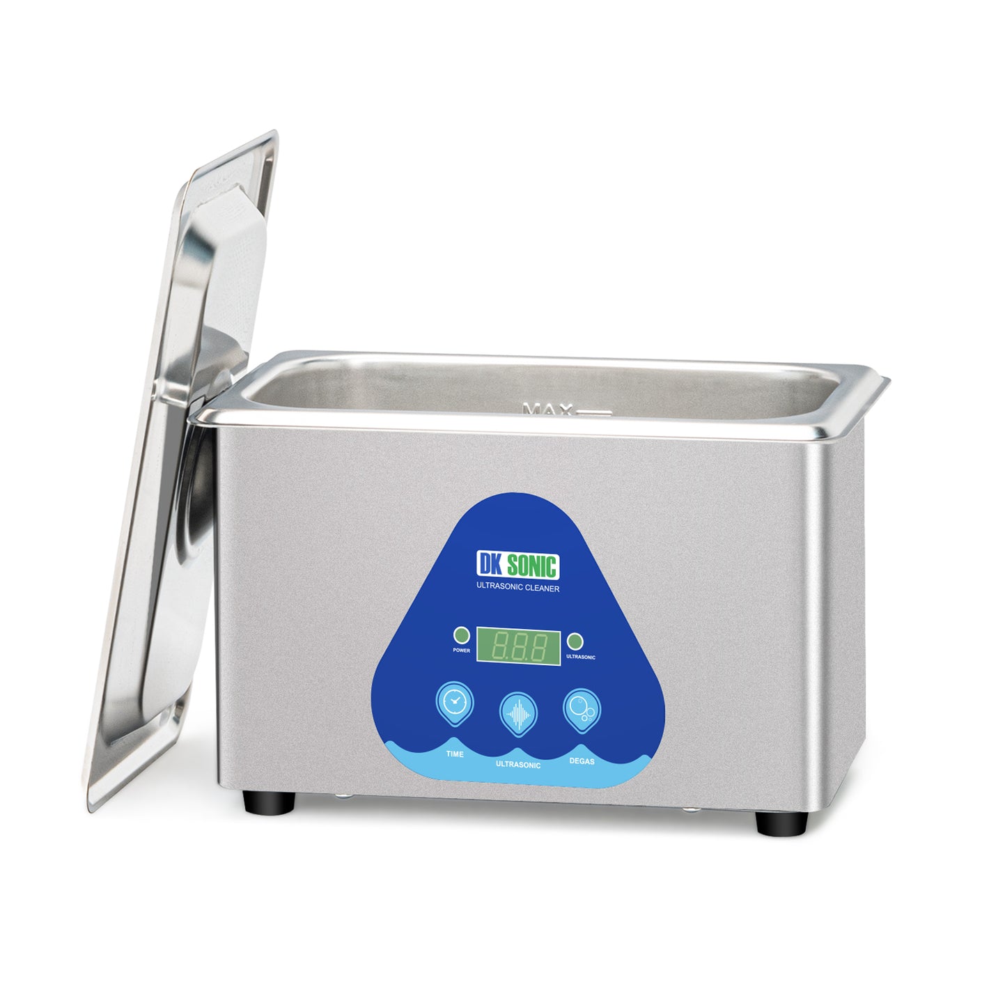 DK SONIC Limpiador Ultrasónico, Limpiador Ultrasónico Profesional 35W 900ML para Relojes, Gafas, Collares, Monedas, Navajas, Joyería (Cestas Incluidas)