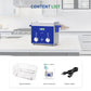 DK SONIC Industrial Ultrasonic Cleaner 3L,120W Commercial Ultrasonic Jewelry Cleaner with Encoded Timer, Heater& Basket, Multi-Application for Jewelry, Glasses, Chains, Watches