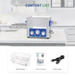 DK SONIC Industrial Ultrasonic Cleaner 6L 180W,Ultrasonic Carburetors Cleaner with Power Adjustable Function, Timer and Heater for Parts,Circuit Board,Chains Cleaning(Include Basket)