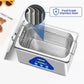 DK SONIC Ultrasonic Cleaning Machine-Ultrasonic Jewelry Cleaner with Digital Timer and Basket, Sonic Cleaner for Jewelry, Ring, Eyeglasses, Watchband, Coins (900ML, 110V)