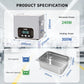 DK SONIC Ultrasonic Cleaner 10L, 240W Heavy-Duty Sonic Cleaner with Smart Touch Control, Five Modes for Motorcycle Engines, Carburetors, Chains,Circuit Board (Include Basket)