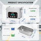 DK SONIC Professional Ultrasonic Cleaner 4L,120W Precision Ultrasonic Jewelry Cleaner with Smart Touch Control, Five Modes for Glasses,Chains,Watches,Coins (Include Basket)